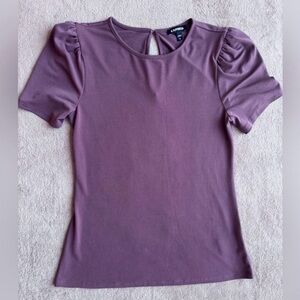 Express Mauve Short Sleeve Top